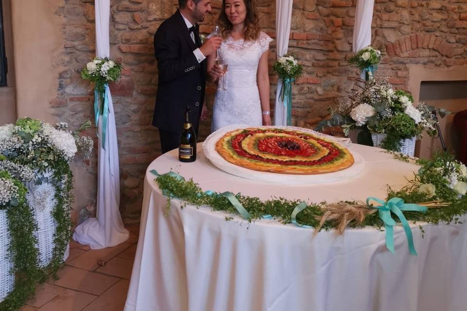 Taglio torta all'interno