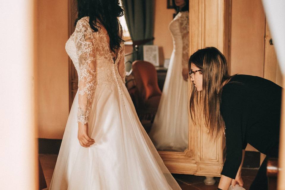 Cura nei dettagli sposa