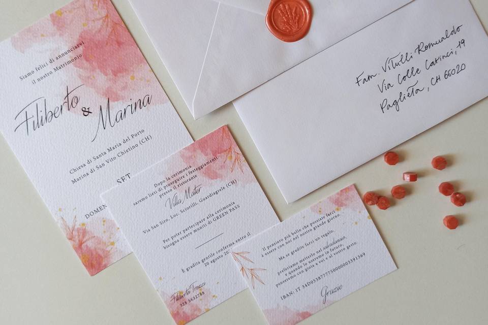 Wedding stationery summer