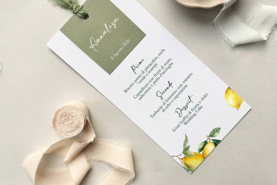Menu Lemon