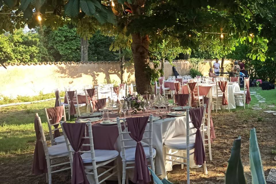 Allestimento in giardino