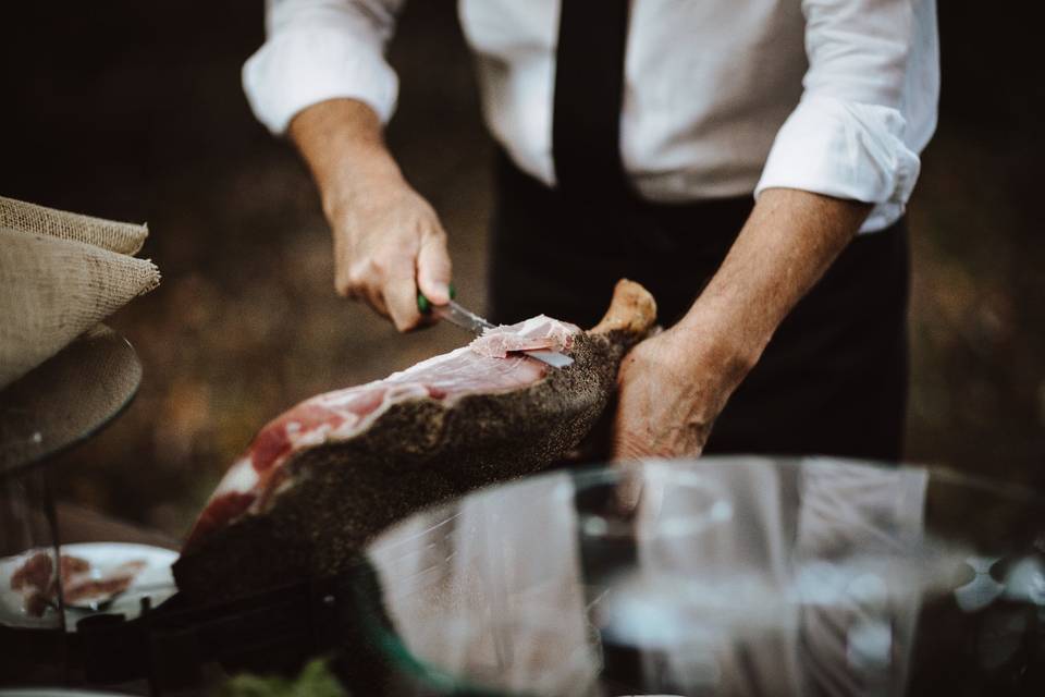 Prosciutto tagliato