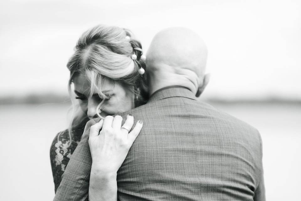 First hug as spouses