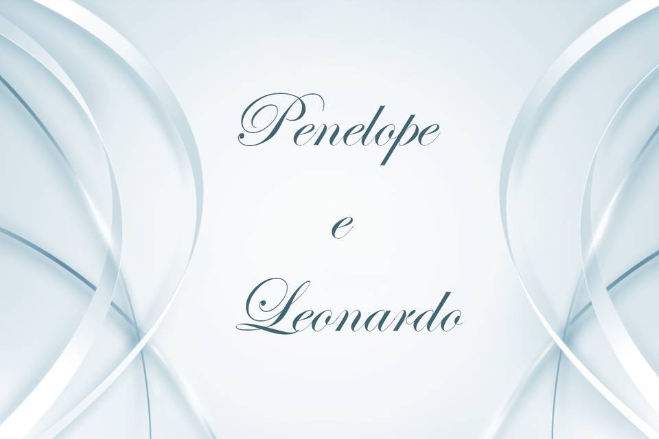 Invito linee azzurro fronte