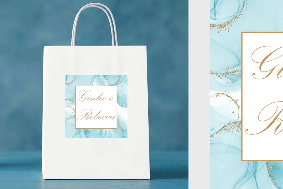 Gift bag acquerello