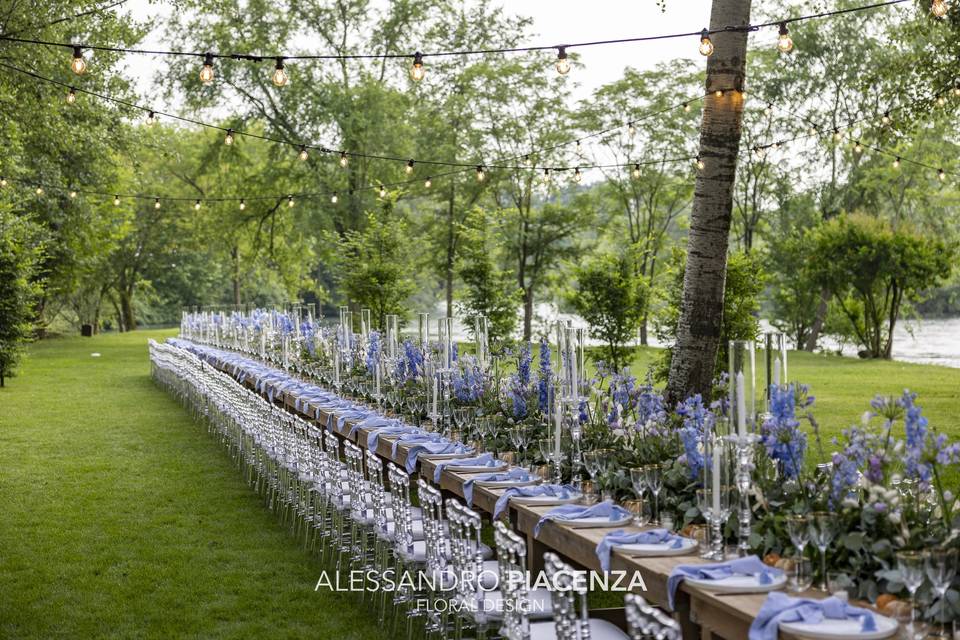 Ricevimento tra gli alberi