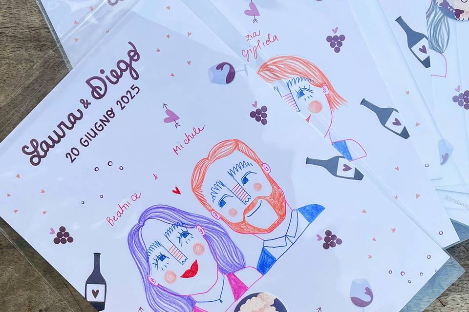 Confezione con sticker