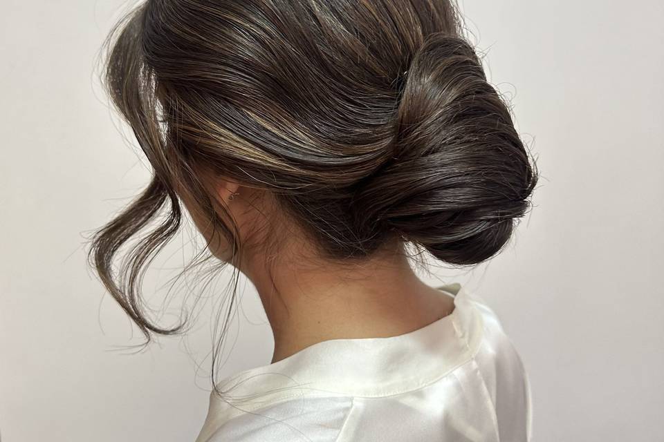 Chignon basso morbido