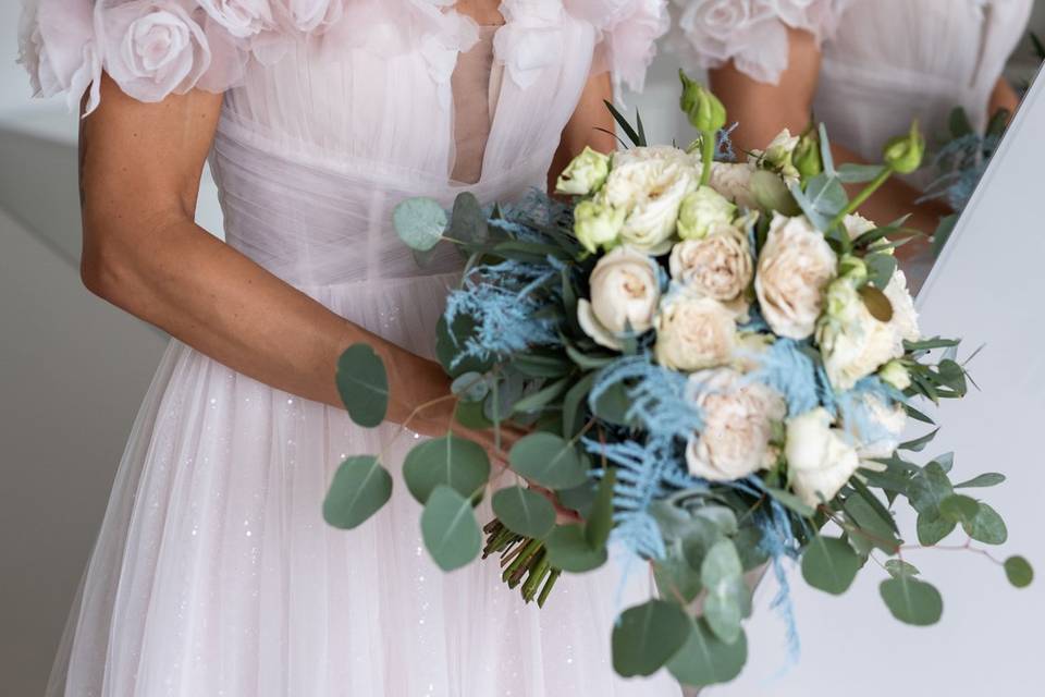 Sposa toni rosa