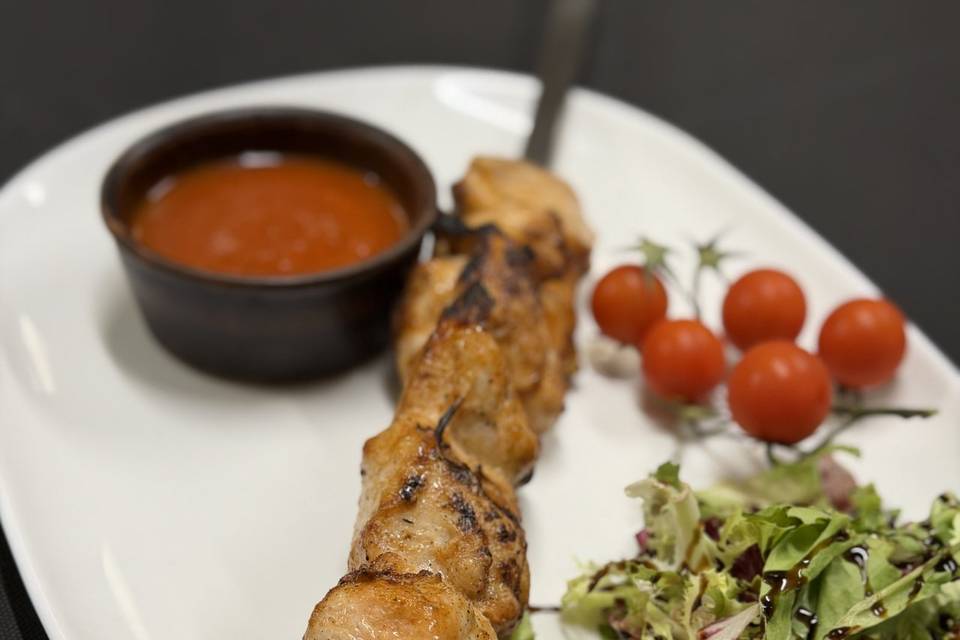 Spiedo di carne alla griglia