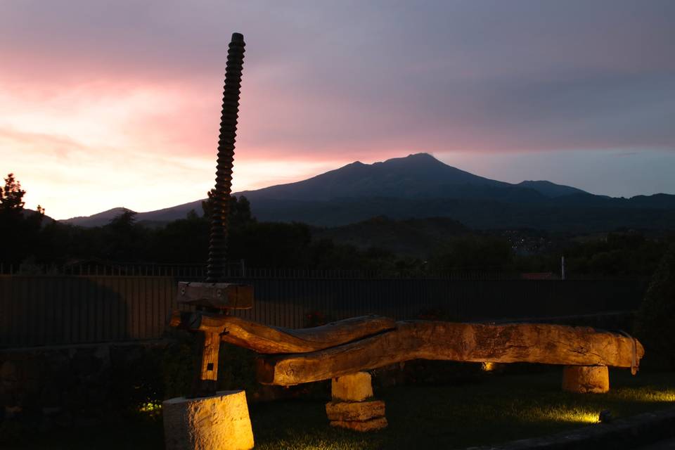 Sunset etna