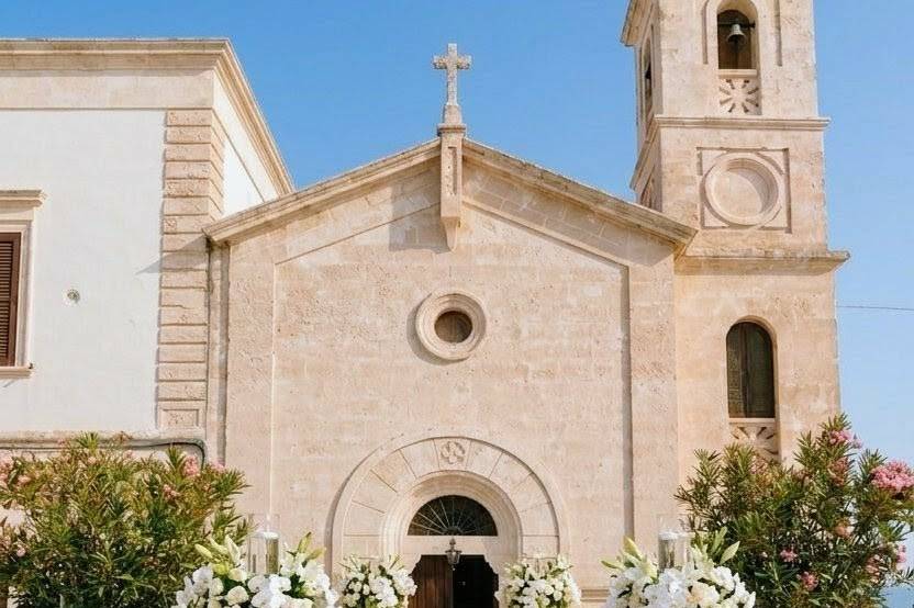 Addobbo esterno chiesa