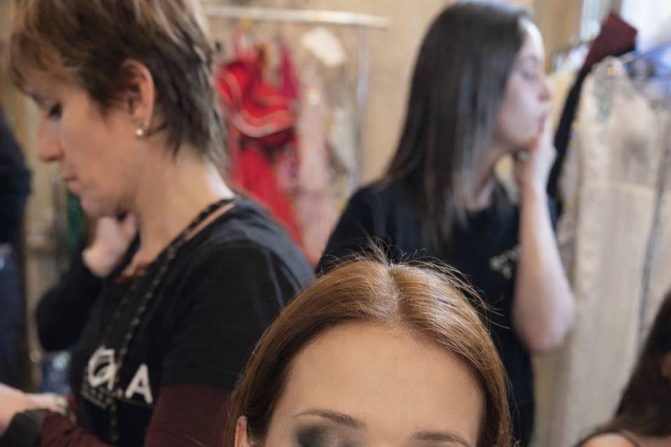 Smokey eyes su modella x mfw