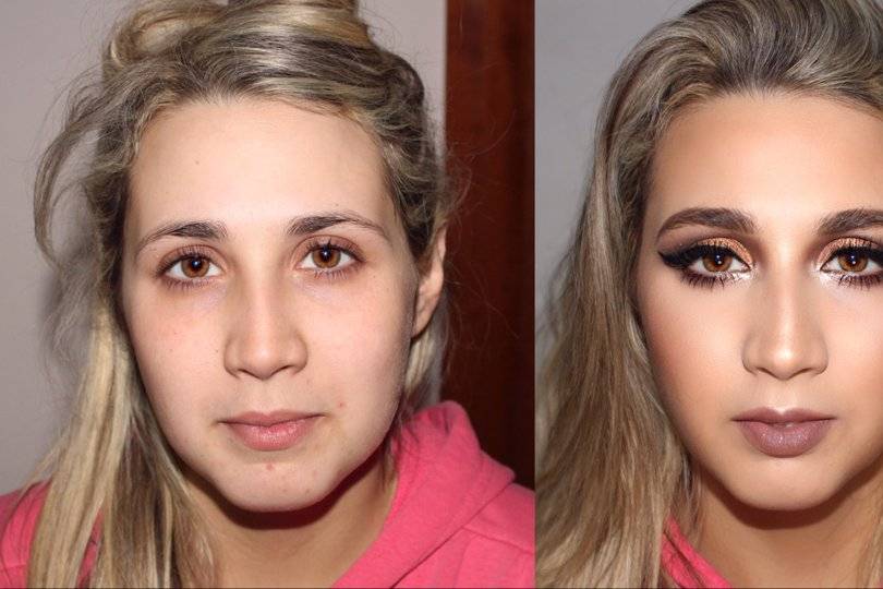 Prima e dopo - trucco drammati