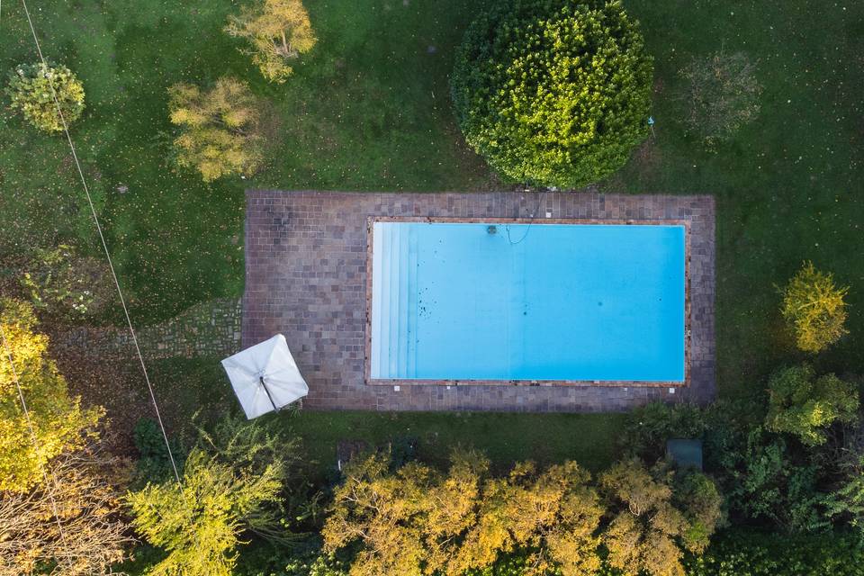 VIsta drone piscina