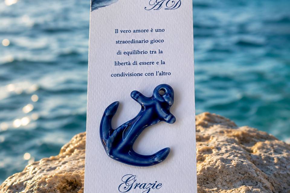 Sgnaposto tema mare