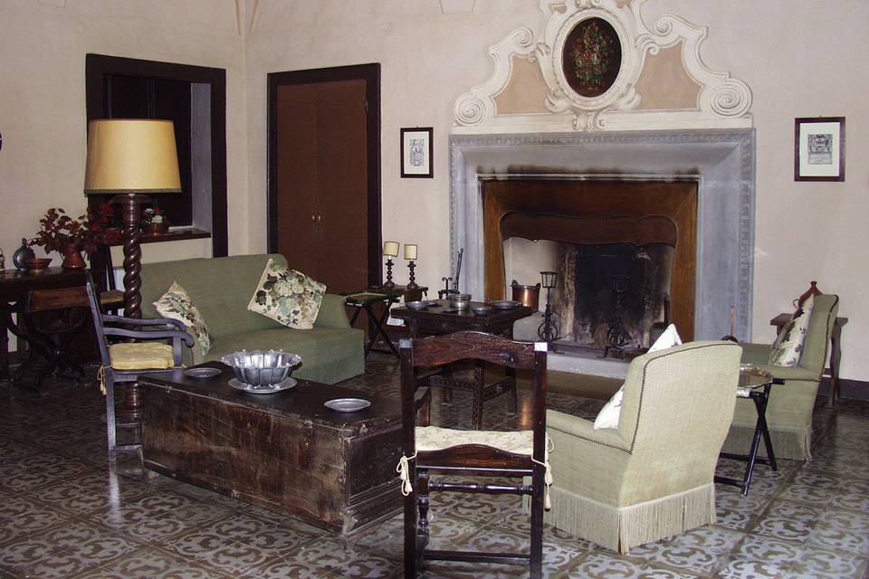 Interno con camino