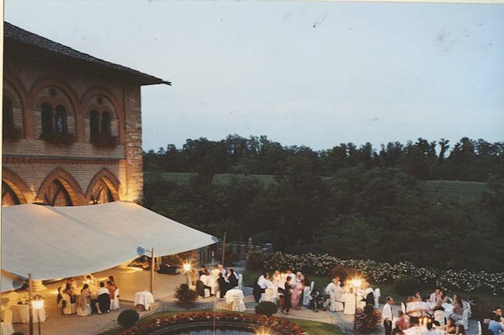 Una cena all'aperto