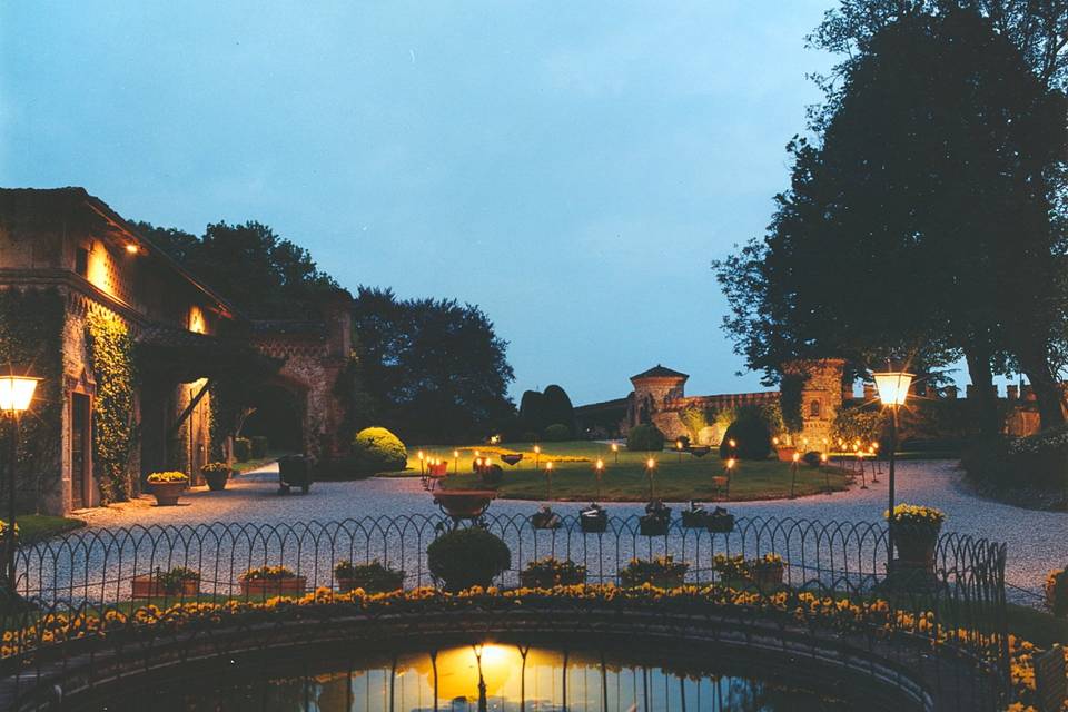 Al tramonto in primavera