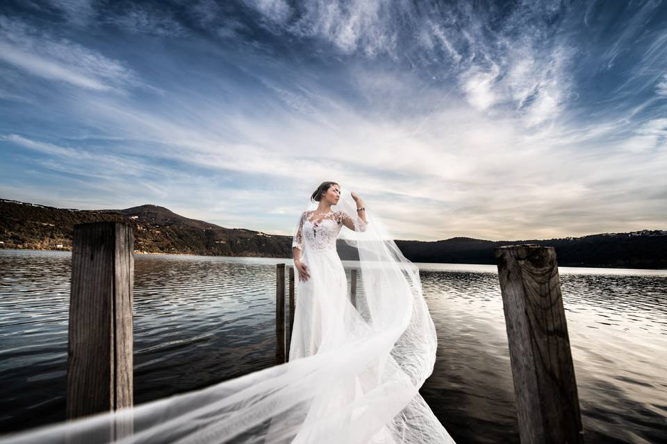 Wedding in albano lake