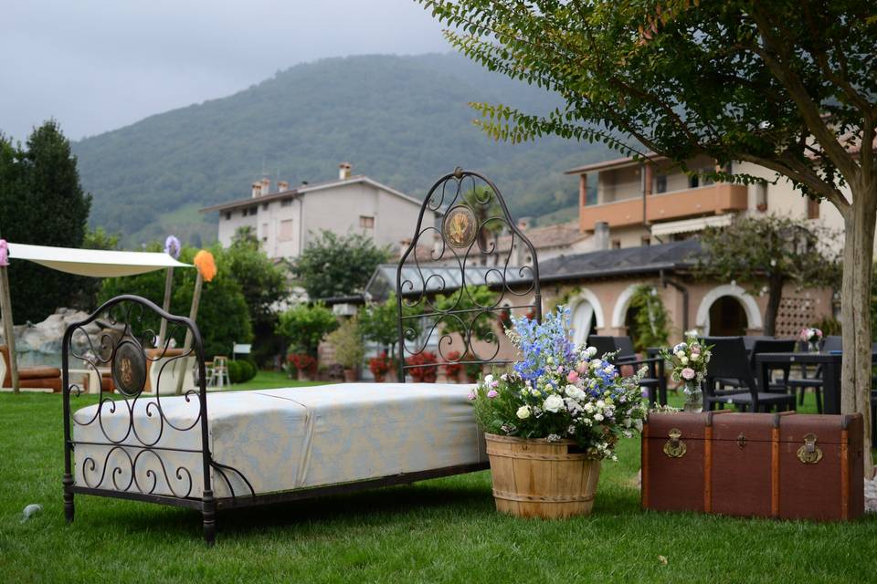 Allestimento vintage giardino