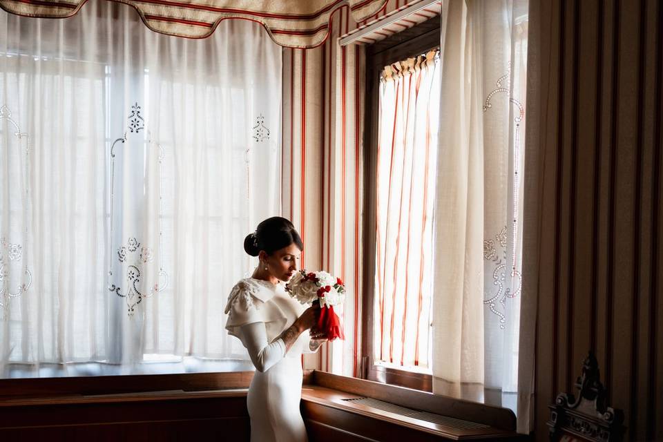 Dettaglio Sposa in Suite