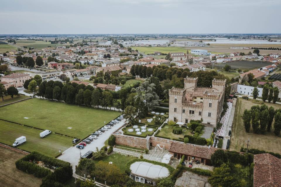 Il castello dall'alto