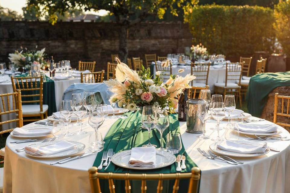 La cena in giardino