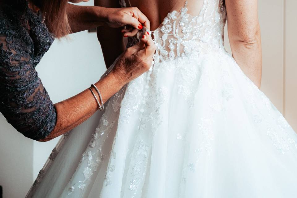 Preparazione sposa