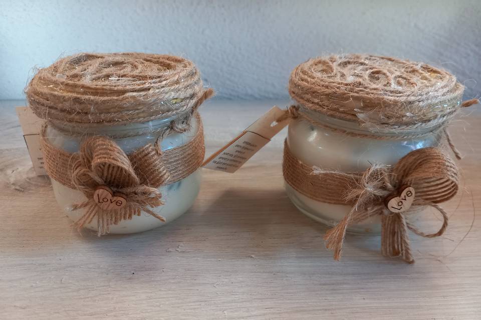 Candeline cera di soia/lavanda