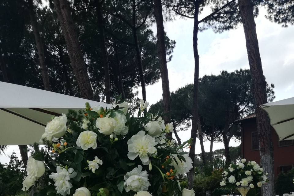 Allestimento esterno matrimoni