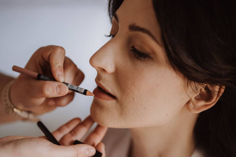 Trucco labbra sposa