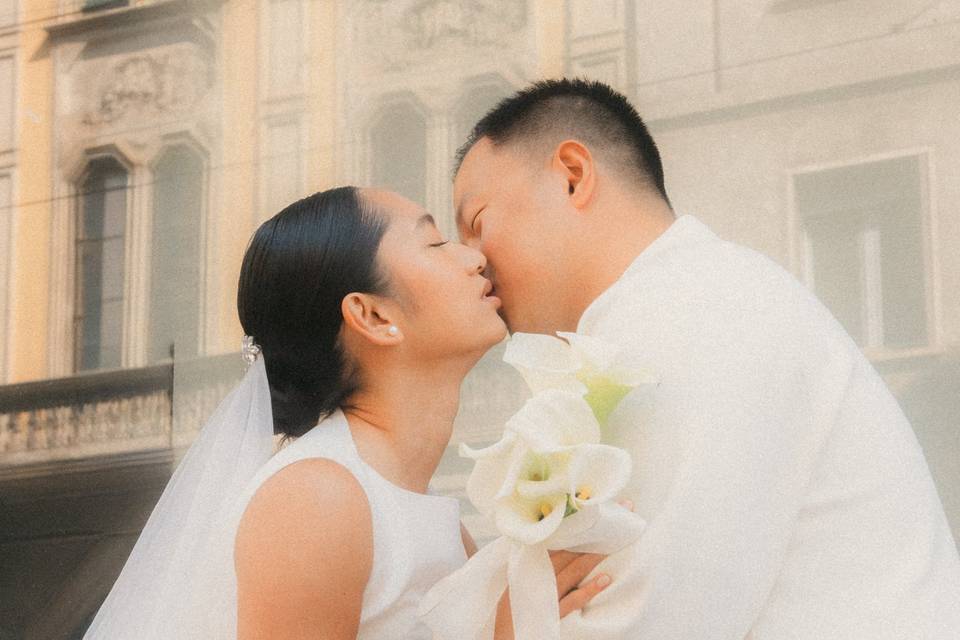 Bacio degli sposi