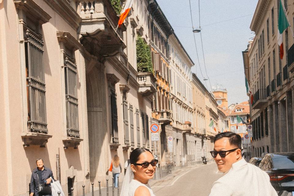 Passeggiata degli sposi