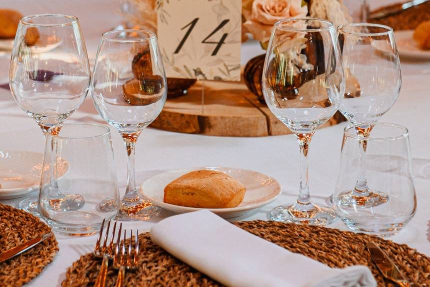 Decorazione tavolo matrimonio