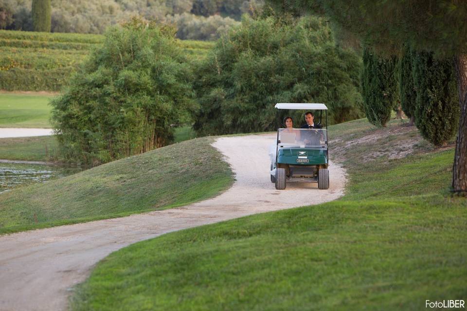 Giro con golf Car