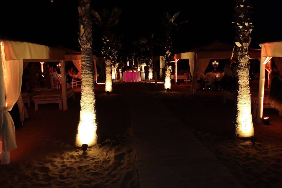 Cena in spiaggia twiga