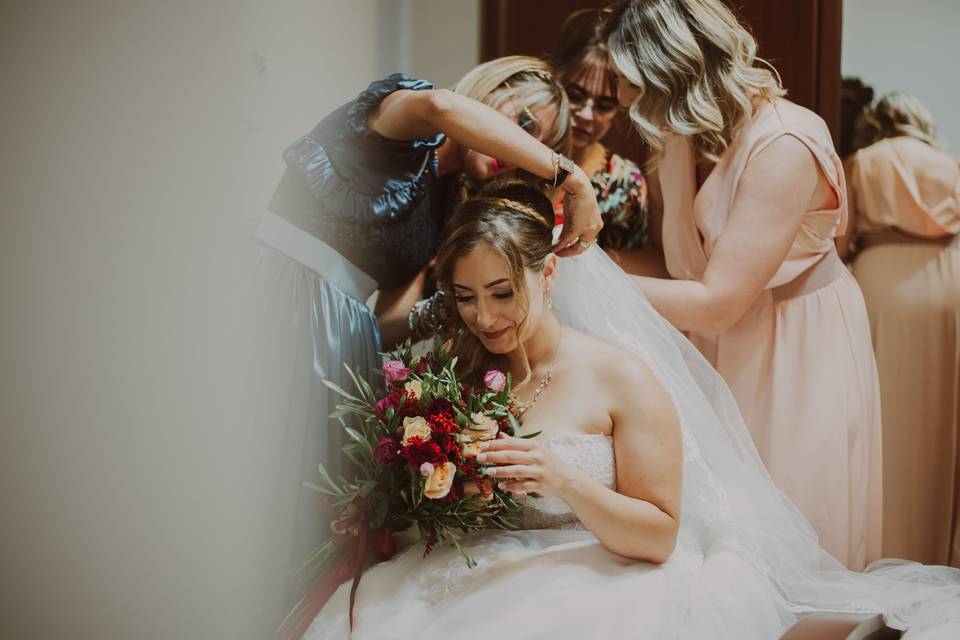 Preparazione sposa