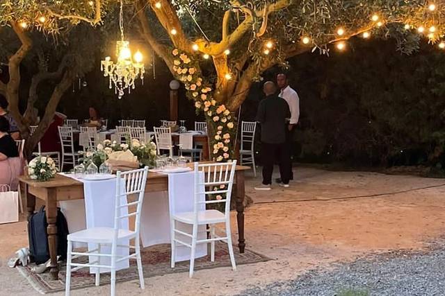 Albero con composizione fiorite
