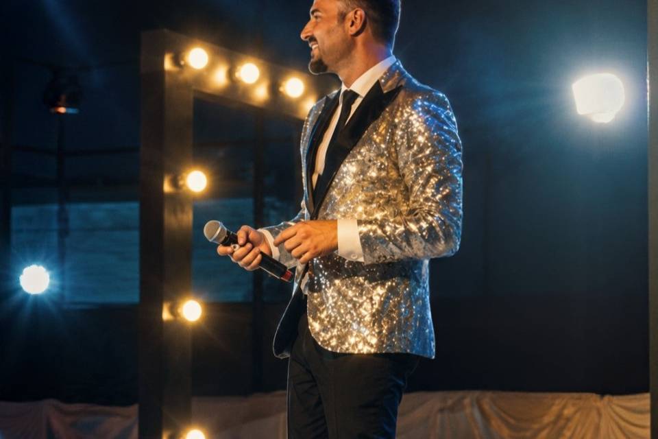 On stage