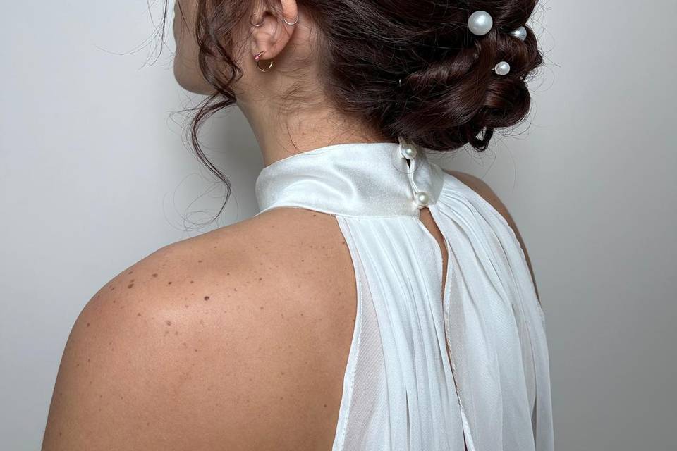 Raccolto morbido sposa