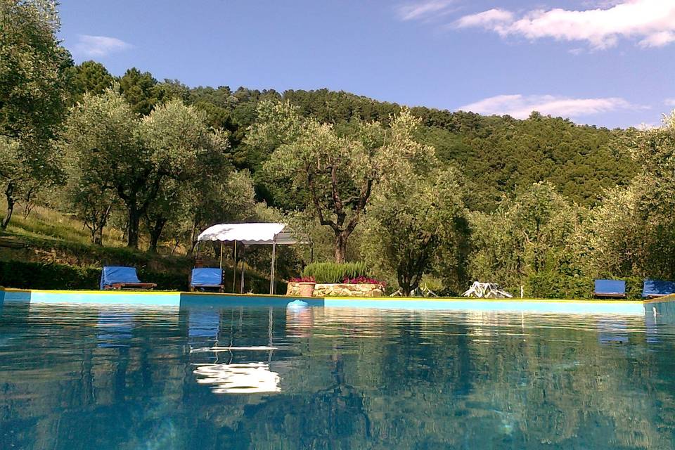 La piscina per le foto