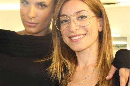 Con Elisabetta Canalis