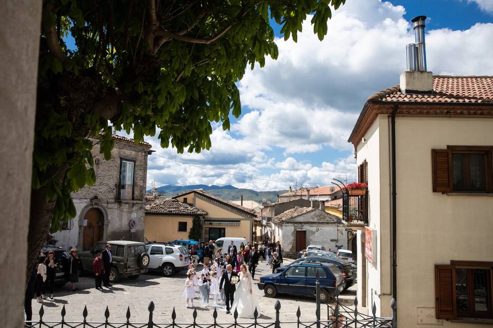 Arrivo in Chiesa