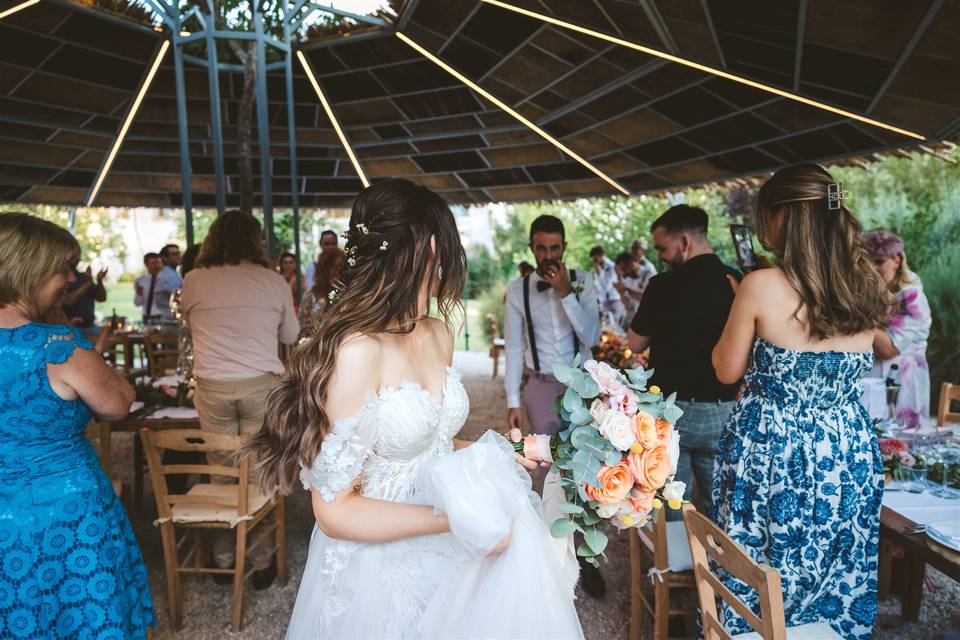 Acconciatura sposa boho