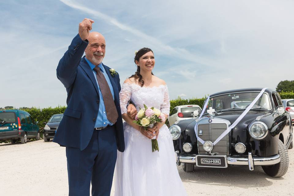 Sposa con il papà