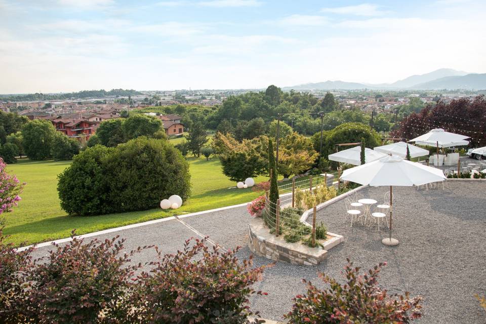 Veduta della terza terrazza