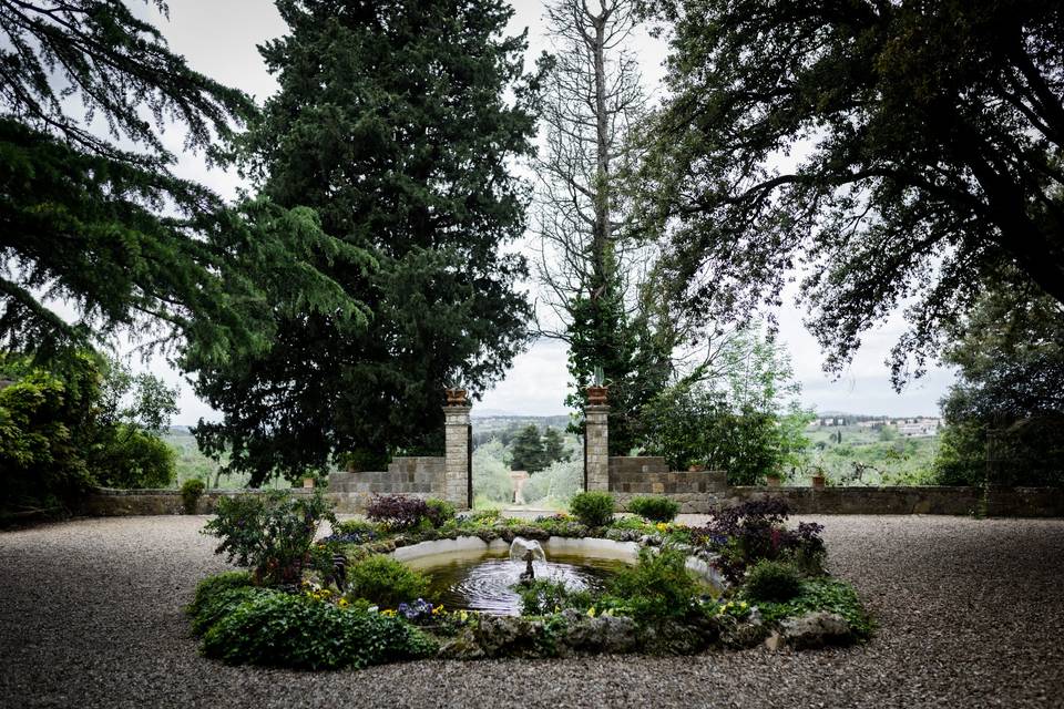 Fontana in giardino