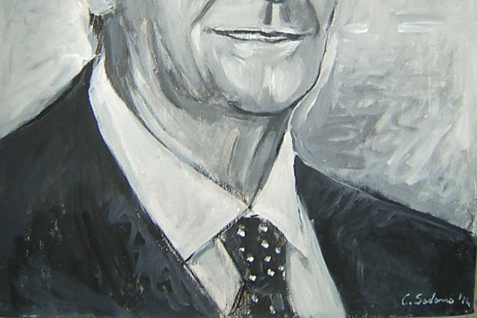 Ritratto d'uomo ad acrlilico