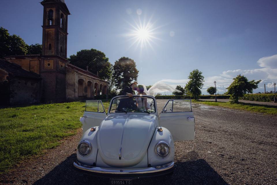 Fotografo matrimonio auto